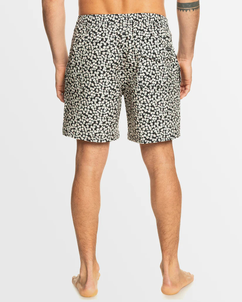 Quiksilver Quiksilver Men's Remade Mix Volley 17NB Shorts OYSTER WHITE S Mens Elastic Swim Trunks
