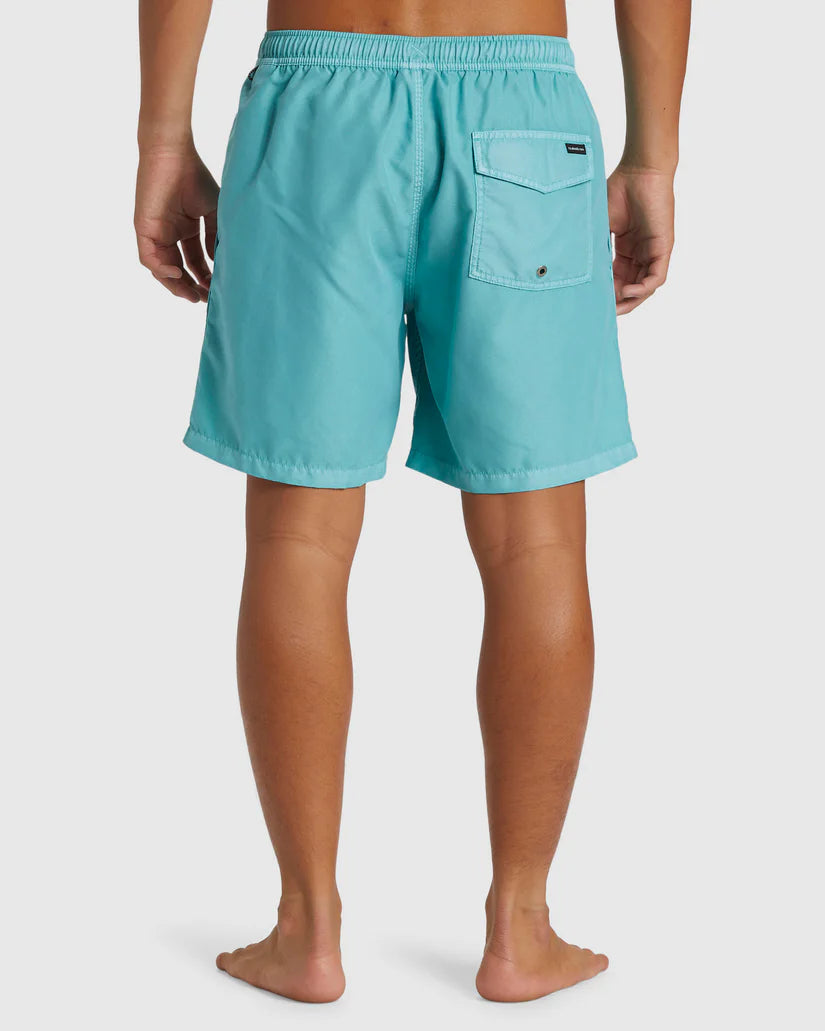 Quiksilver Quiksilver Men's Everyday Surfwash Volley 17" Shorts Marine Blue S Mens Elastic Swim Trunks