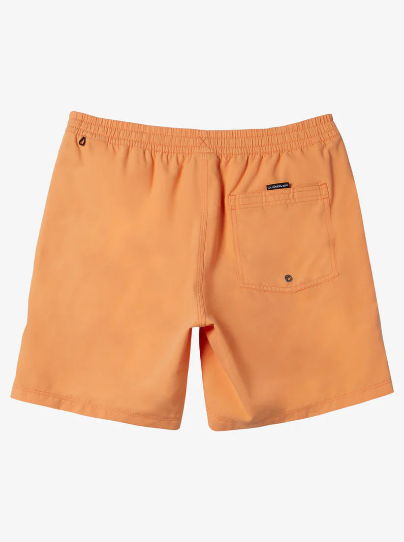 Quiksilver Quiksilver Men's Everyday Solid Volley 17" Marine Blue S Mens Elastic Swim Trunks