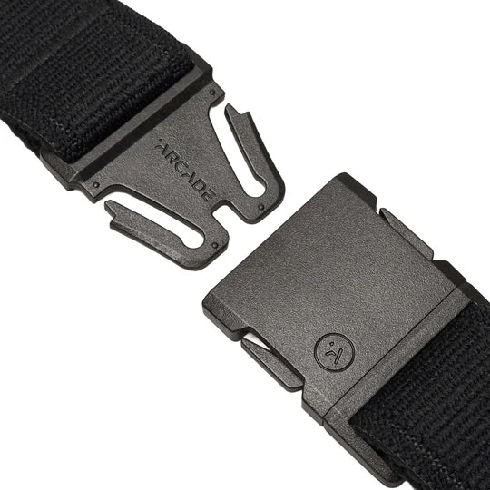 Arcade Belt Co Arcade Atlas Slim Belt - Black Black OS Mens Fabric Belts