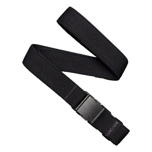 Arcade Belt Co Arcade Atlas Slim Belt - Black Black OS Mens Fabric Belts