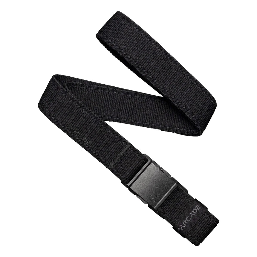Arcade Belt Co Arcade Atlas Slim Belt - Black Black OS Mens Fabric Belts