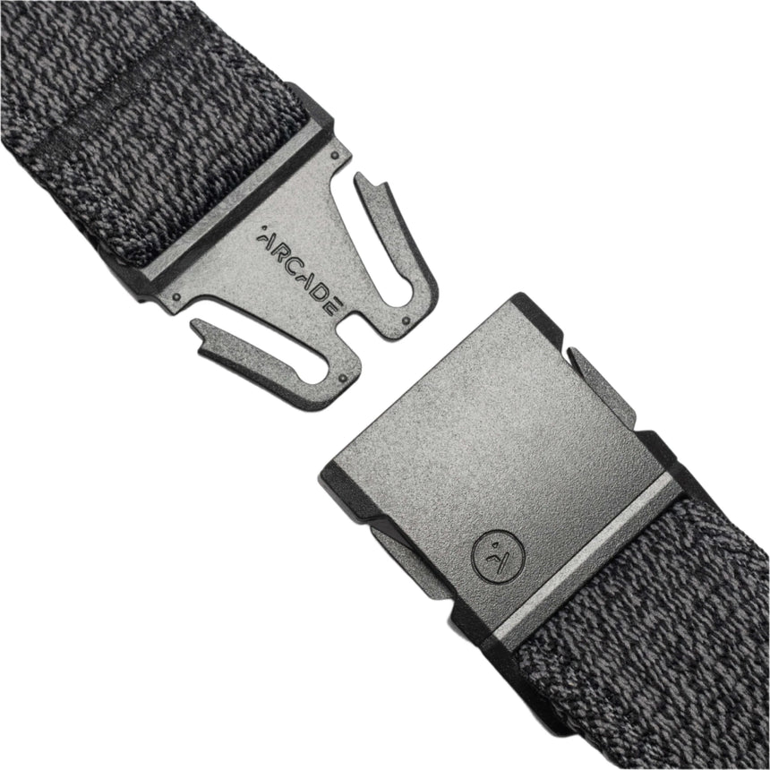 Arcade Belt Co Arcade Atlas Slim Belt - Heather Black Heather Black OS Mens Fabric Belts