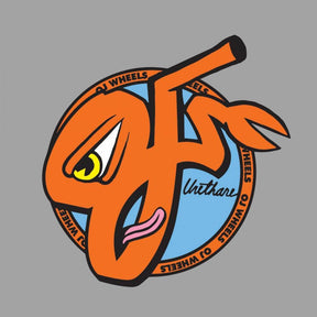 OJS OJS Axel Crusher Sticker Orange 3.65" Stickers
