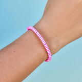 Pura Vida Azalea Seascape Stretch Bracelet - detail view