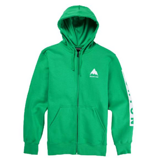 Burton Burton Men's Elite Full-Zip Hoodie Clover Green S Mens Full Zip Hoodies