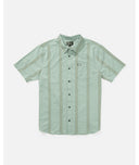 Salty Crew Salty Crew Men's Crew SS Button Up Charcoal M Mens Button Up Short Sleeve Shirts