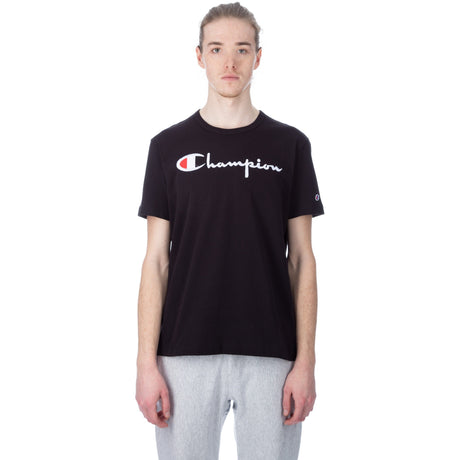 Champion Reverse Weave Script Tee - Black