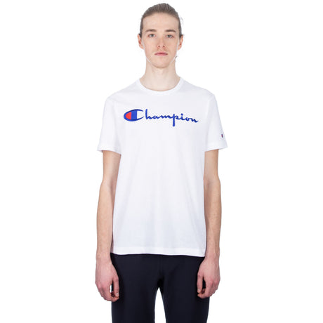 Champion Reverse Weave Script Tee - White