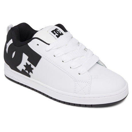 DC DC Men's Court Graffik Shoes - White/Black/Black White/Black/Black 10 Mens Skate Shoes 6 to 18