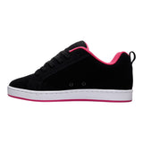 DC Court Graffik Womens Skate Shoes -Black/Pink Stencil