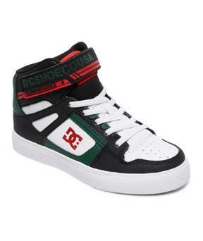 DC DC Pure Boys High Tops Shoes -Black/Green Black/Green 11 Youth Boys High Tops 5T to 13T and 1 to 7 US Size