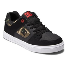 DC DC Pure Elastic Boys Shoes - Black/Camo Black/Camo 12 Youth Boys High Tops 5T to 13T and 1 to 7 US Size