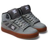 DC Men's Pure High-Top WC Shoes - Grey/White/Grey
