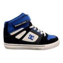 DC DC Youth Pure High Top EV Blue/Black/White Blue/Black/White 13 Youth Boys Skate Shoes 5T to 13T and 1 to 7 US Size