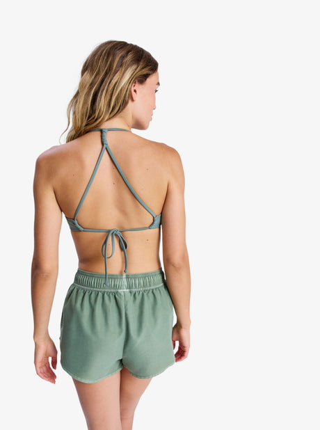Roxy Roxy Women's  No Bad Waves Boardshort - Oil Green Oil Green S Womens Board shorts