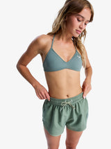Roxy Roxy Women's  No Bad Waves Boardshort - Oil Green Oil Green S Womens Board shorts