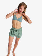 Roxy Roxy Women's  No Bad Waves Boardshort - Oil Green Oil Green S Womens Board shorts