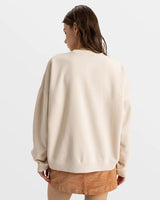 Roxy Roxy Women's Lineup Oversized Crew B Parchment XS Womens Pull Over Hoodies