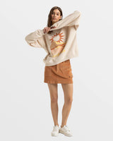 Roxy Roxy Women's Lineup Oversized Crew B Parchment XS Womens Pull Over Hoodies
