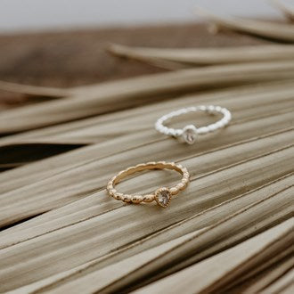 Glee Holly Ring in Gold