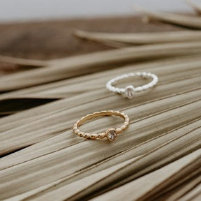 Glee Holly Ring in Gold