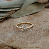 Glee Holly Ring in Gold, alternate view