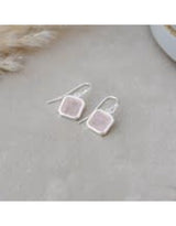 Glee Florence Earrings - Rose Quartz