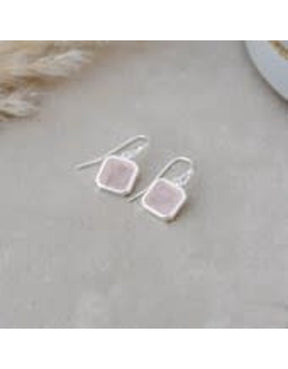 Glee Jewelry Glee Florence Earrings - Rose Quartz gold/rose quartz OS Jewelry