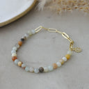 Glee Jewelry Glee Lysa Bracelet gold/amazonite OS Jewelry
