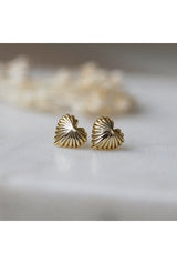 Glee Seashell Heart Studs
