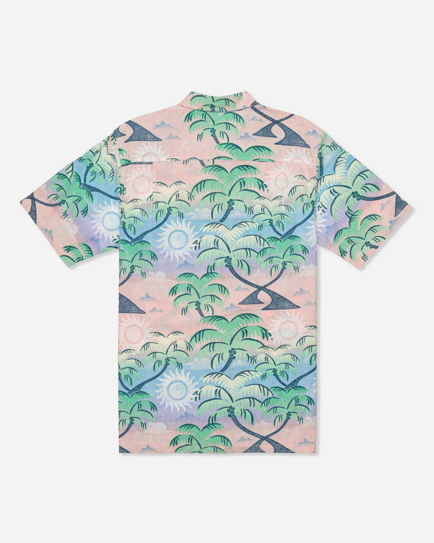 Hurley Hurley Men's Rincon SS Button Up Candy Pink M Mens Button Up Short Sleeve Shirts