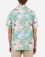 Hurley Hurley Men's Rincon SS Button Up Candy Pink M Mens Button Up Short Sleeve Shirts