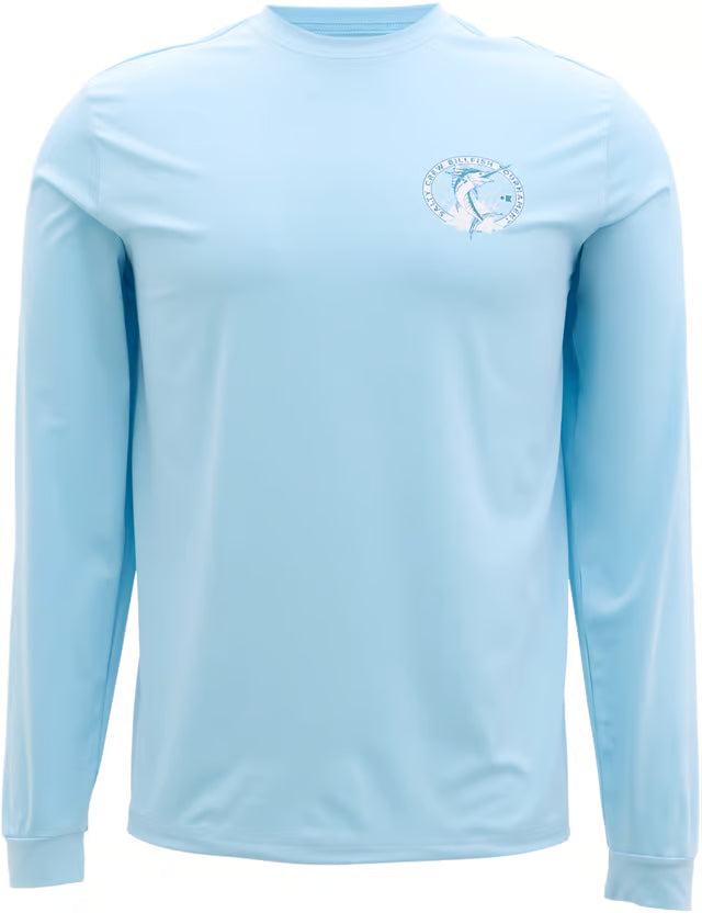 Salty Crew Salty Crew Men's Shootout LS Sunshirt Clear Sky M Mens Rashguards Swim Shirts