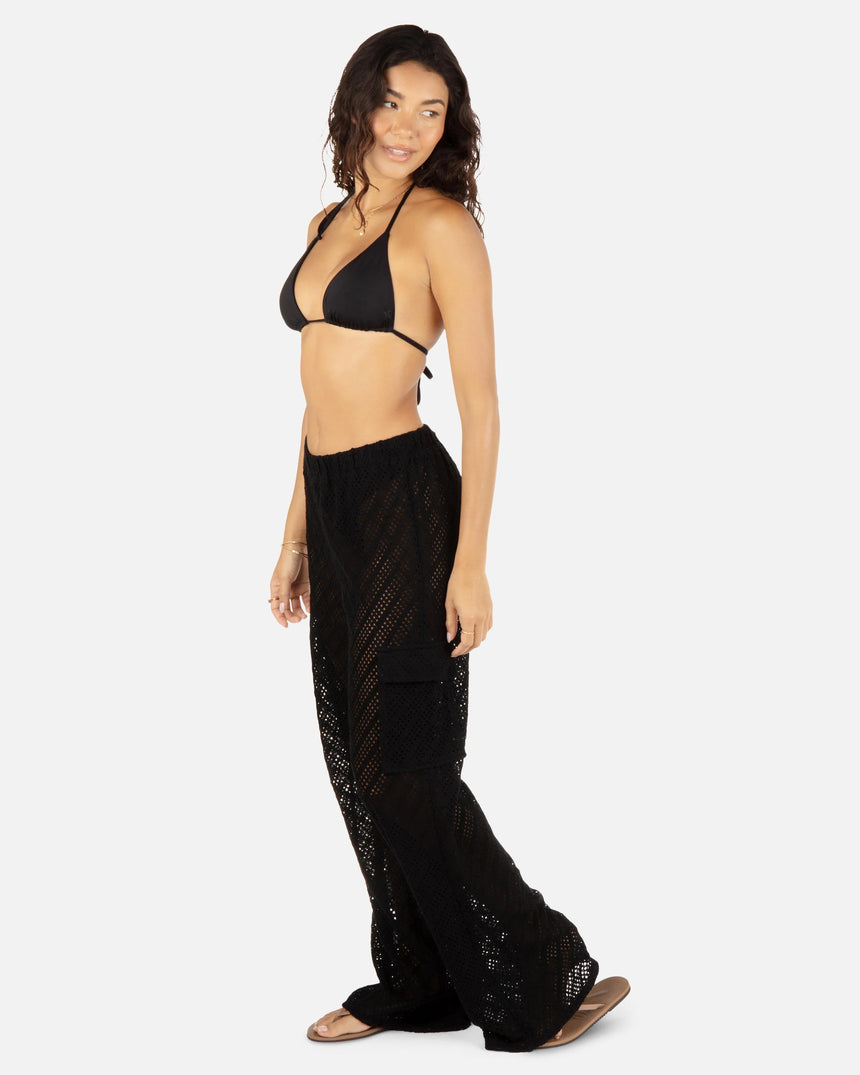 Hurley Hurley Women's Crochet Beach Pants Black S Womens Pants and Jeans