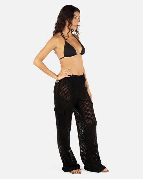 Hurley Hurley Women's Crochet Beach Pants Black S Womens Pants and Jeans