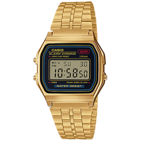 G Shock Casio A159WGEA-1 Watch Mens Watch Metal Bands