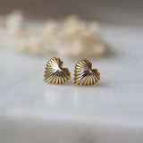 Glee Seashell Heart Studs