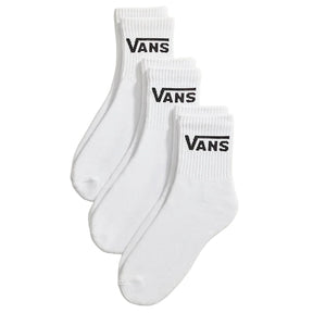 Vans Van's Men's Classic Half Crew - White White M Mens Socks