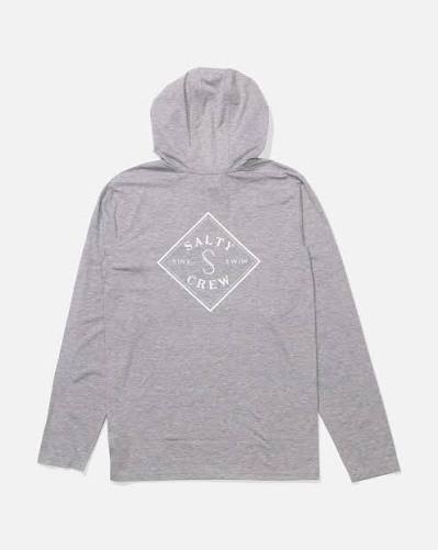 Salty Crew Salty Crew Men's Tippet Pocket UV Hoodie Quarry M Mens Long Sleeve T-Shirts