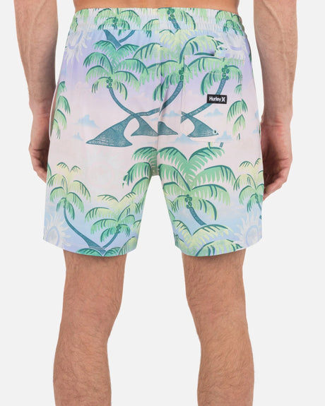 Hurley Hurley Men's Cannonball Volley 17" Shorts Candy Pink S Mens Elastic Swim Trunks