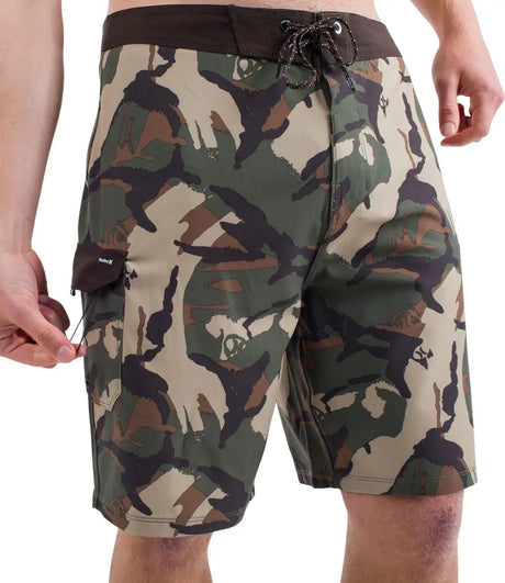 Hurley Hurley Men's Phantom Eco Weekender Cargo 20" Shorts Olive 2 32 Mens Board Shorts