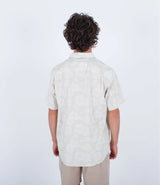 Hurley Hurley Men's One and Only Lido Stripe SS Bone 2 M Mens Button Up Short Sleeve Shirts