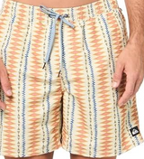 Quiksilver Quiksilver Men's Remade Mix Volley 17NB Shorts OYSTER WHITE S Mens Elastic Swim Trunks