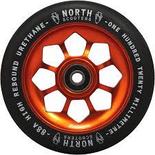 North Scooters North Scooters Pentagon 87A Wheels 120mm - Pair COPPER-BLACK PU 120MM Scooter Wheels