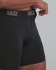 Saxx Men's Droptemp All Day Cooling Boxer Brief - Tropical Jungle- Black
