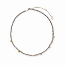 Pura Vida Pura Vida Smokey Quartz Beaded String Bracelet Gold OS Jewelry