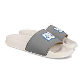 DC DC Men's Slide SE Sandals- Off White/Grey Off White/Grey 8 Mens Slip on Sandals 5 to 11