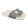 DC Men's Slide SE Sandals- Off White/Grey