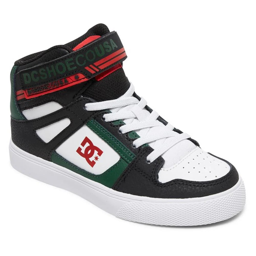 DC Pure Boys High Tops Shoes -Black/Green